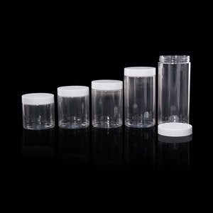Tarro transparente de plástico PET de grado alimenticio 80ml 100mL 120ml 150ml 250ml con tapa blanca Contenedor de plástico Cartones Botellas de plástico 1 Uds - Product Image 3