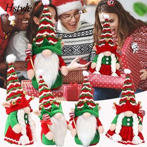 Gnomo <span class=keywords><strong>de</strong></span> Navidad decoraciones <span class=keywords><strong>de</strong></span> felpa verde rojo hecho a mano felpa Navidad Gnomo elfo decoración sueco Tomte Santa regalos bandeja escalonada Decoración - Product Image 3