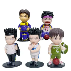 Factory Price Anime Basketball Player 5 Pieces/Set Anime Slam Dunk Character Model Decoration Collection