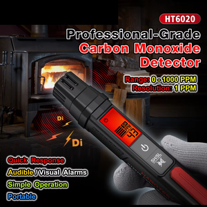 Détecteur <span class=keywords><strong>de</strong></span> <span class=keywords><strong>monoxyde</strong></span> <span class=keywords><strong>de</strong></span> <span class=keywords><strong>carbone</strong></span> <span class=keywords><strong>professionnel</strong></span> HT6020, compteur <span class=keywords><strong>de</strong></span> CO portable 0-1000PPM, réponse rapide, haute précision, sonore et visuel - Product Image 4