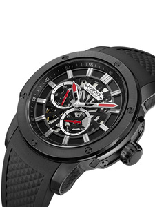 Reloj Deportivo de Lujo con Correa de Caucho para Hombre, Reloj de Pulsera Mecánico de Acero Inoxidable a la Moda - Product Image 3