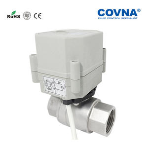 COVNA Custom-Made Stainless Steel Miniature Two-Way Electric Ball <b>Valve</b> DN15 Threaded for Water & Gas <b>Control</b> OEM Supported - Product Image 4
