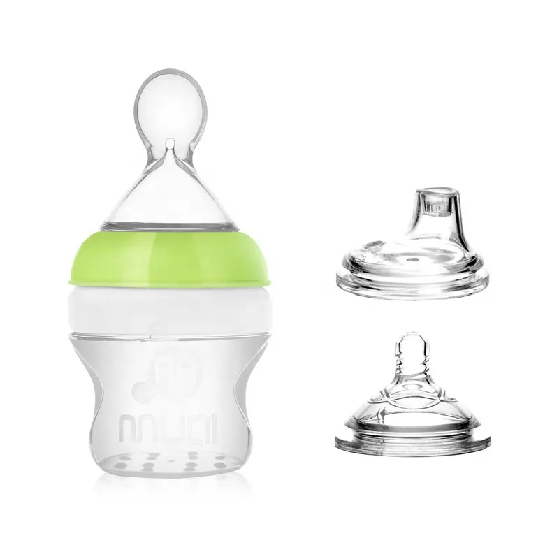 Amazon Custom Bpa Free New Silicone Feeding Baby Bottle Design Professional Silicone Baby Bottle Wholesale