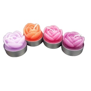 Conjunto de velas de vela en forma de rosa, venta al por mayor, alta calidad, promoción de Navidad - Product Image 3