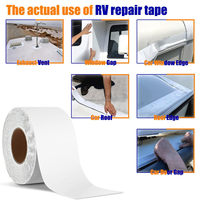 Ruban de réparation pour toit de camping-car, acrylique, résistant aux UV, étanche, en butyl, qualité industrielle, NanoLock, pour réparation de caravanes et remorques
