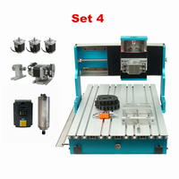 Mini Rail de guidage linéaire CNC 6040, bricolage, Machine à graver 3040, Kit de tour de routeur à bois avec boîte de commande DSP, broche 1500W