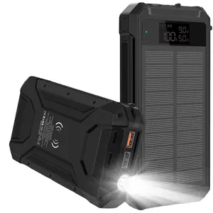 Ali Baba $ hohe Qualität Schnell ladung wasserdicht IP45 Solar Power Bank Wireless 30000mah