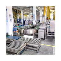 Équipement de ligne de production d'agglomération de poudre détergente avec mélangeur, sécheur, système de refroidissement et système d'emballage automatique