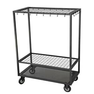 Estante de exhibición portátil de metal y madera para cosméticos, esmalte de uñas y pequeños accesorios para tiendas minoristas y uso en tiendas - Product Image 3