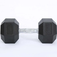 Ensemble d'haltères hexagonales personnalisées avec logo, équipement de gym et d'haltérophilie, haltères en caoutchouc pour l'entraînement physique