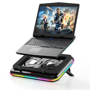 Coussin de refroidissement pour <span class=keywords><strong>ordinateur</strong></span> <span class=keywords><strong>portable</strong></span> RVB robuste avec <span class=keywords><strong>ventilateur</strong></span> Turbo puissant pour ordinateurs portables 12 "-<span class=keywords><strong>17</strong></span>" refroidisseur pour <span class=keywords><strong>ordinateur</strong></span> <span class=keywords><strong>portable</strong></span> de jeu 2 ventilateurs silencieux <span class=keywords><strong>support</strong></span> pour <span class=keywords><strong>ordinateur</strong></span> <span class=keywords><strong>portable</strong></span> - Product Image 4