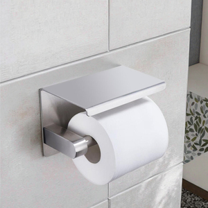 Montaggio a parete <span class=keywords><strong>adesivo</strong></span> di carta con Mensola di Immagazzinaggio Del Telefono Mobile SUS 304 In Acciaio Inox <span class=keywords><strong>Bagno</strong></span> di carta supporto del tessuto - Product Image 5