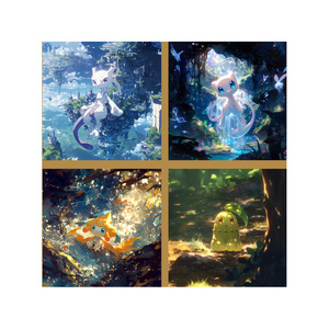 PY the World of Pokemoned Square ArtBoard, Juego de Mesa con Personajes de Pikachu, Edición Limitada, Caja Sorpresa, Cómic, Tarjeta de Umbreon de Pokemoned - Product Image 4