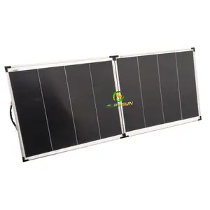 200W 210W 220W 12V 18V bảng điều khiển năng lượng mặt trời có thể gập lại cho trạm điện cầm tay và hệ thống năng lượng mặt trời
