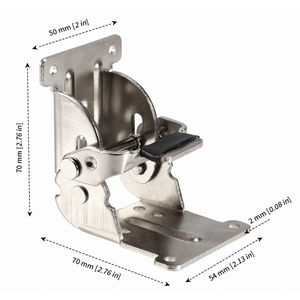 Penyangga Lipat Desain Modern dengan Engsel Pengunci Otomatis, Perlengkapan Kaki, Penyangga Sudut untuk Dapur, Ruang Tamu, Kamar Tidur, Kaki Lipat - Product Image 2