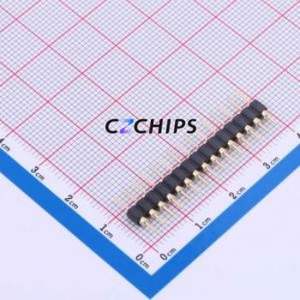 PZ254-1-15-Z-C Pin Header Through hole Component (THT),P=2.54mm Connector 1x15P 2.54mm Round Pin Through Hole - Product Image 1