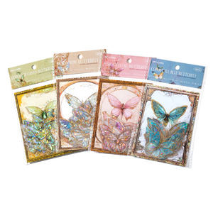 Momo Pet Sticker Pack Serie Farfalla Infinita, Farfalla Laser Cristallo di Ghiaccio, Materiale Decorativo per Diario, 20 Pezzi - Product Image 5