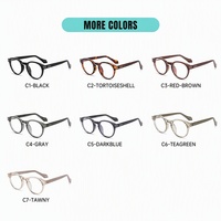 Lunettes optiques de prescription vintage à monture intégrale en TR avec charnière à ressort en fil métallique, verres PC anti-lumière bleue, personnalisables OEM/ODM avec logo