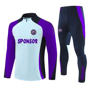 Tuta da Calcio Autunno Inverno 2024 2025 per Uomo e Bambini, Abbigliamento Sportivo a Maniche Lunghe in Poliestere - Product Image 4