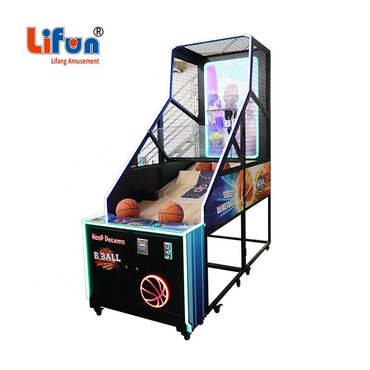 Factory Wholesale Coin Operated Indoor Arcade Hoop Game Deluxe Street Basketball Shooting Machine With LCD