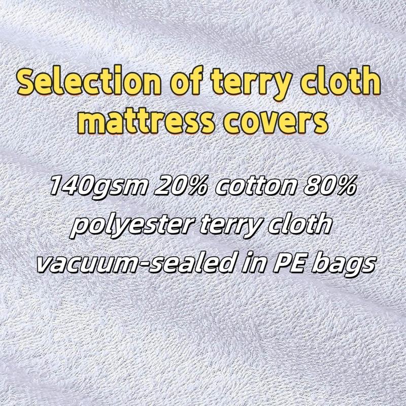 140gsm 20% cotton 80% polyester terry cloth packed in PE bags