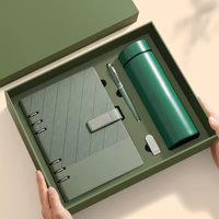 Maßgefertigtes A5 Luxus PU-Leder Notizbuch Journal Geschäfts-Werbe-Organizer Ringbuch mit Stift Souvenir-Geschenkset