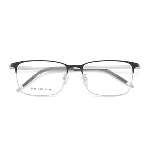 Voss Monture de lunettes bicolore en alliage pour hommes 55-17-148 Lunettes professionnelles légères entièrement en métal - Product Image 1