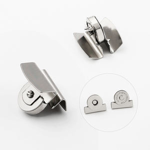 Hành lý làm bằng tay với hai chân Nắp đôi tác động móng tay may miễn phí khóa từ khóa nút mận nam châm mạnh - Product Image 6