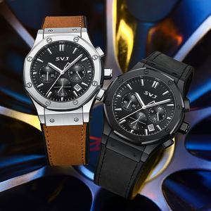 SVJ 남자 시계 석영 운동 남자 여름 시계 Rejos 방수 시계 - Product Image 3