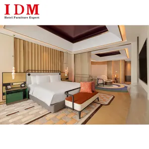 New Style Modern Hotel Bedroom Furniture Wood Hotel Guest Room Furniture For Apartment And Villa