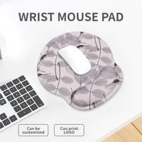Tapis de souris de jeu en cuir à quatre côtés avec logo personnalisé, repose-poignet en mousse à mémoire de forme, antidérapant, résistant à l'eau, protection contre les radiations