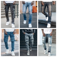 Jeans d'occasion pour hommes, mode 2025, vêtements en gros, expédition aléatoire