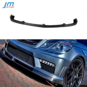 Carbon Fiber Front Lip Spoiler For Benz E Class W212 E260 E300 E400 E63 AMG 2010-2013 V Style Bumper Chin Guard