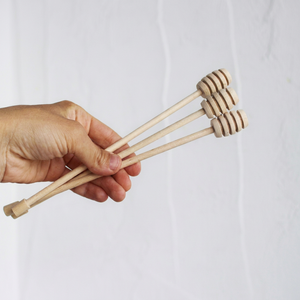 Cuchara de madera de mango largo para miel, dispensador de miel natural, cuchara agitadora de miel de abeja, accesorio de cocina de madera para servir - Product Image 1