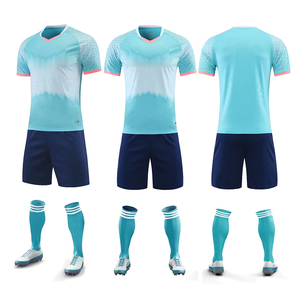 Conjuntos de Uniformes de Fútbol Impresos de Alta Calidad al por Mayor, Camisetas de Fútbol Personalizadas, Transpirables, de Secado Rápido, Manga Corta, Uniformes de Verano - Product Image 1