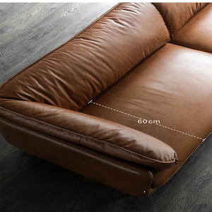 Sofá suave duradero de estilo nórdico de mediados de siglo, juego completo de rasguños de gato de Color caramelo con subsidio del gobierno para sala de estar - Product Image 5
