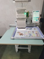 Nouvelle machine à broder informatisée PUFA à tête unique pour vêtements/casquettes, moteur servo Dahao 1000-1200 tr/min, crochet rotatif japonais breveté