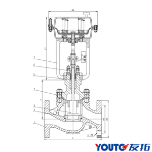 Van điều khiển một chỗ ngồi bằng khí nén 3/4-16 inch với bộ định vị van giảm áp wcb/<span class=keywords><strong>cf8</strong></span>/316 - Product Image 5