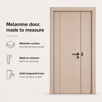 Porte intérieure double moderne haut de gamme en HDF, grain de bois sur mesure, pour maison, villa, appartement, directement de l'usine, design intérieur