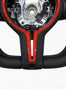 Volant sport en cuir personnalisé en gros, série E, à fond plat, avec support de palettes de changement de vitesse pour <span class=keywords><strong>BMW</strong></span> - Product Image 5
