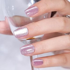 <span class=keywords><strong>Uñas</strong></span> Postizas de Ojo de Gato <span class=keywords><strong>Cortas</strong></span> <span class=keywords><strong>y</strong></span> Elegantes en Color Nude, Reutilizables <span class=keywords><strong>y</strong></span> <span class=keywords><strong>Naturales</strong></span> de Acrílico - Product Image 6