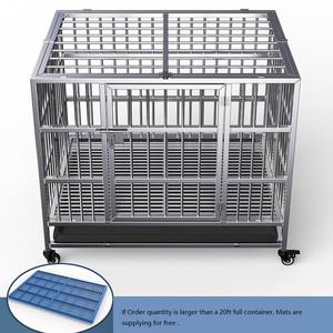 94x62x75cm High Quality square Tube Stainless Steel <strong>Pet</strong> <strong>Cage</strong> <strong>Dog</strong> <strong>Cage</strong> With <strong>Wheels</strong> <strong>Dog</strong> Crate - Product Image 6