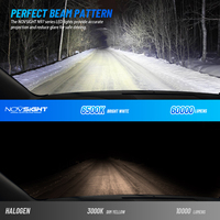 Novsight 240W 60000LM Luces LED para Automóvil, H7 H11 9005 9006, Faros Delanteros LED, Focos LED H4