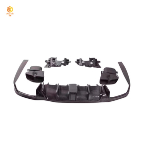Kit de carrosserie en fibre de carbone style BS noir, adapté à la mercedes-benz W213 E63 <span class=keywords><strong>E55</strong></span>, protection lèvre avant et arrière - Product Image 3