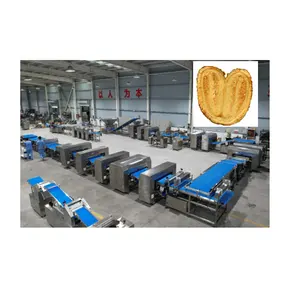 Ligne de production de pâte feuilletée ligne de machine à pâtes glacées 500kg par heure automatique