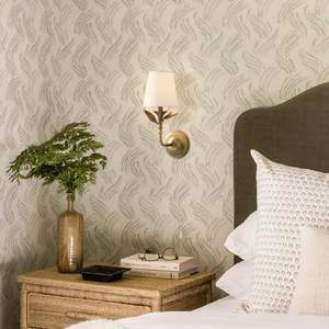 Lámpara de Pared Rústica de Latón Antiguo Simig Lighting <span class=keywords><strong>Huxley</strong></span>, Aplique de Hierro Forjado Botánico - Product Image 3