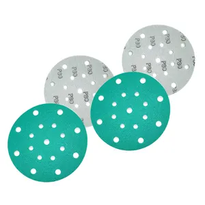 Sand Paper Disc 6inch 150mm 17holes Green Zirconia Film Abrasive Disc/sand Paper With Revolution Extreme Performance For Sander