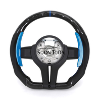 Accessoire de modification, volant en cuir et fibre de carbone style M pour BMW F10 F20 F30 F32 F36 F87 M3 F80 M5 F82 F85 E70 E87 E90