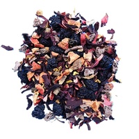 Thé aux fruits infusé à froid aux herbes, aux fleurs d'osmanthus, aux prunes, à la réglisse, aux pommes, à l'hibiscus et aux raisins, en sachet/emballage personnalisé, saveur variée, vente en gros