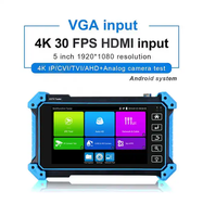 Testeur de Caméras IP avec Traceur de Câbles 5100C 8 Mégapixels AHD CVI TVI CVBS Moniteur Vidéo à Écran Tactile LPS HD 4K de 5,4 Pouces